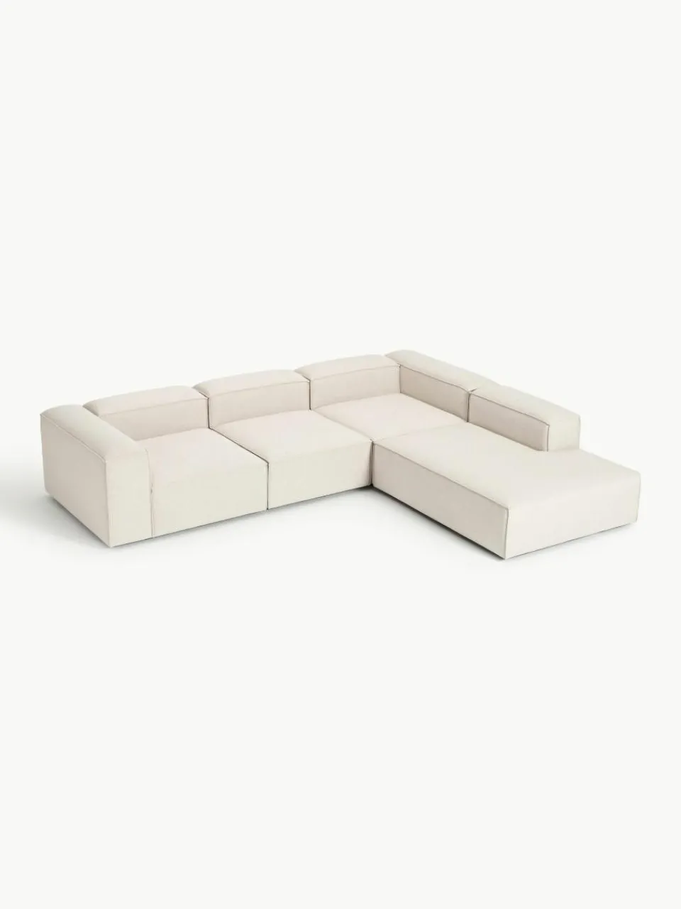 Modulaire XL hoekbank Lennon van linnenmix^Westwing Collection Best