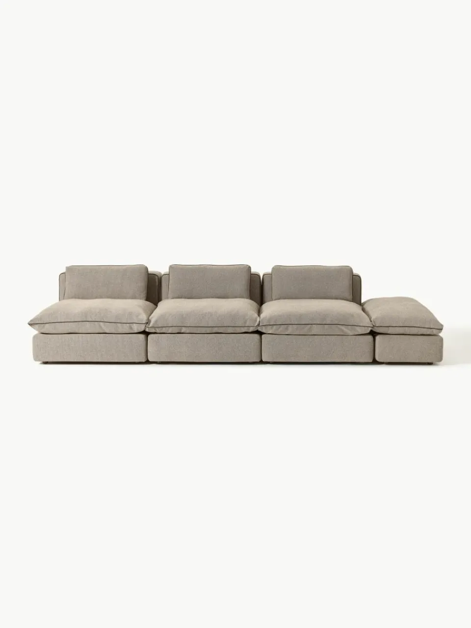 Modulaire XL-bank Felix (3-zits) met poef^Westwing Collection New