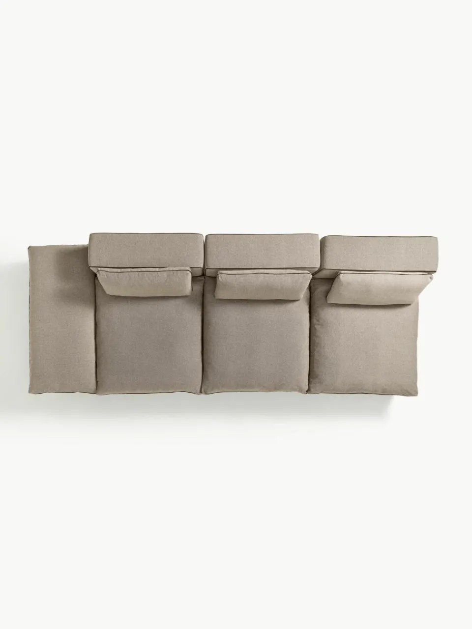 Modulaire XL-bank Felix (3-zits) met poef^Westwing Collection New