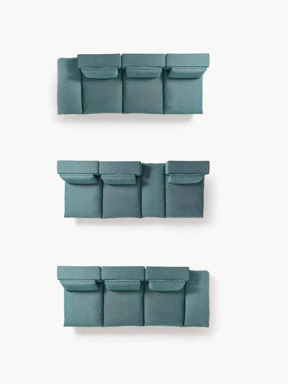 Modulaire XL-bank Felix (3-zits) met poef^Westwing Collection Clearance