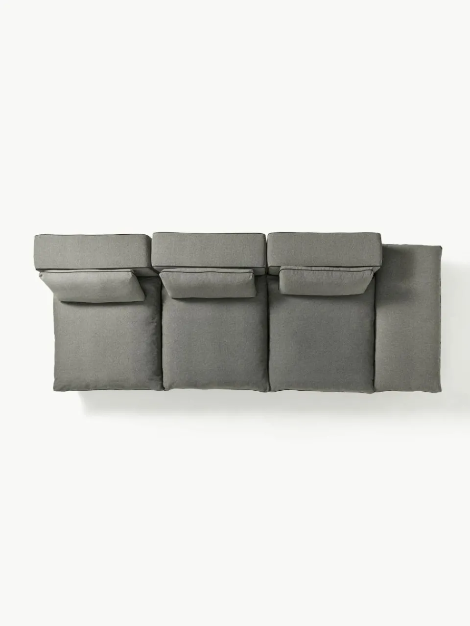 Modulaire XL-bank Felix (3-zits) met poef^Westwing Collection Hot