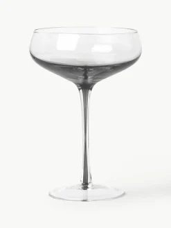 Mondgeblazen champagneglazen Smoke met kleurverloop, 4 stuks^Broste Copenhagen Fashion