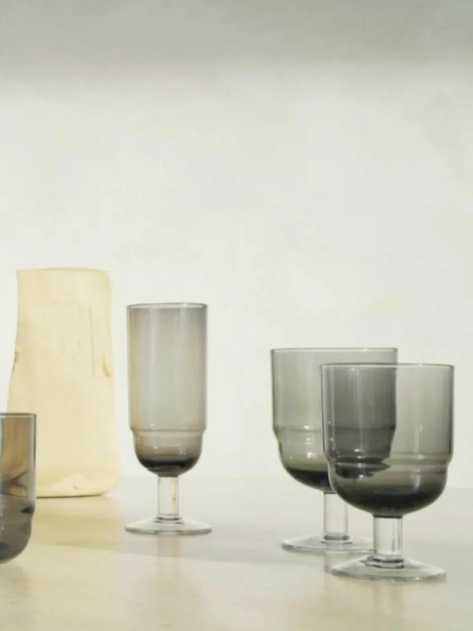 Mondgeblazen champagneglazen Nordic Bistro, 4 stuks^Broste Copenhagen Online