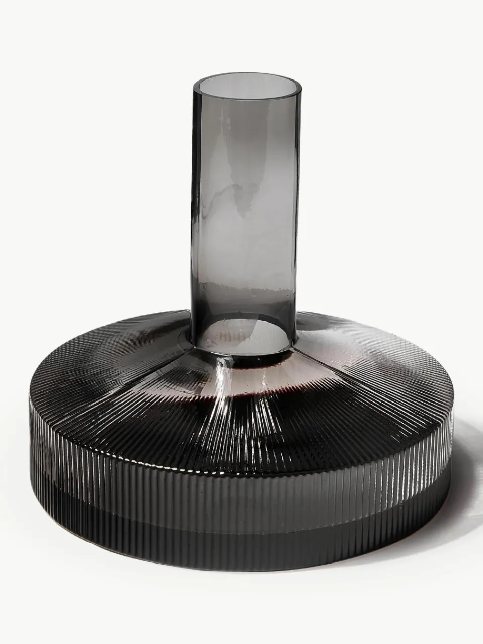 Mondgeblazen decanter Ripple met groefreliëf, 1.1 L^ferm LIVING Clearance
