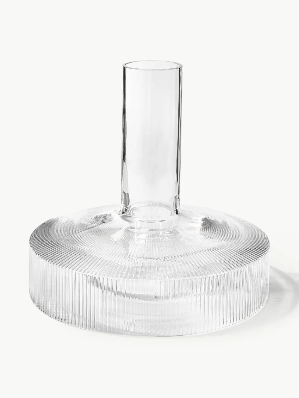 Mondgeblazen decanter Ripple met groefreliëf, 1.1 L^ferm LIVING Outlet