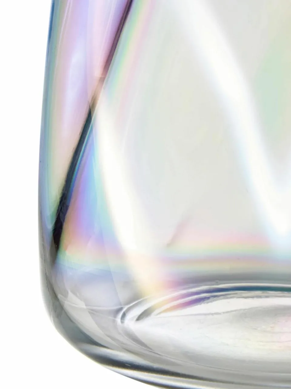 Mondgeblazen glazen vaas Rainbow, H 26 cm^Westwing Collection Online