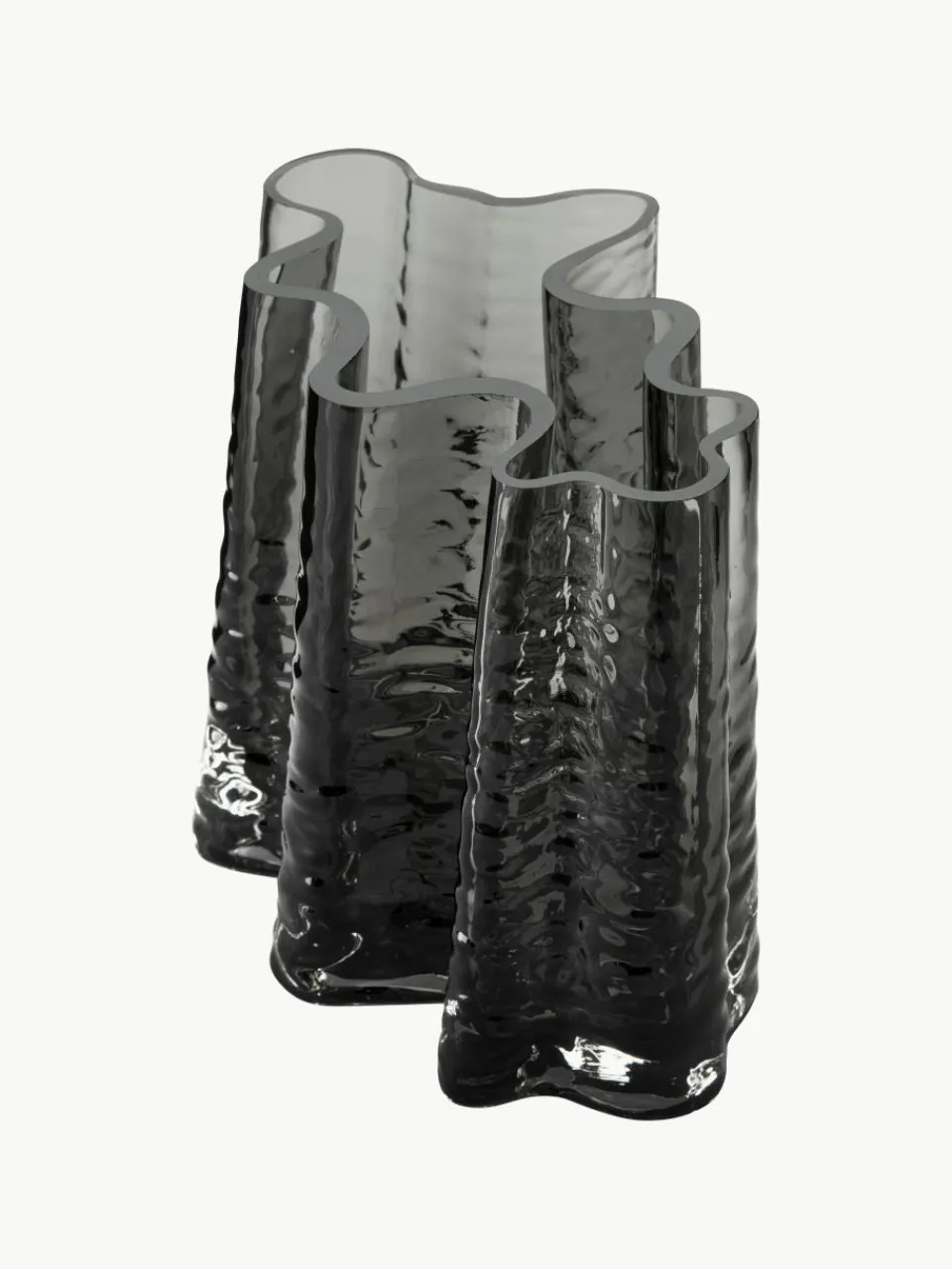Mondgeblazen glazen vaas Gry met gestructureerde oppervlak, H 19 cm^Cooee Design Best