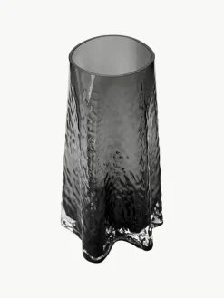 Mondgeblazen glazen vaas Gry met gestructureerde oppervlak, H 30 cm^Cooee Design Fashion
