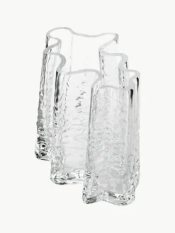 Mondgeblazen glazen vaas Gry met gestructureerde oppervlak, H 19 cm^Cooee Design Sale