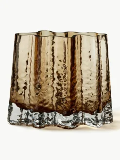 Mondgeblazen glazen vaas Gry met gestructureerde oppervlak, H 19 cm^Cooee Design Online