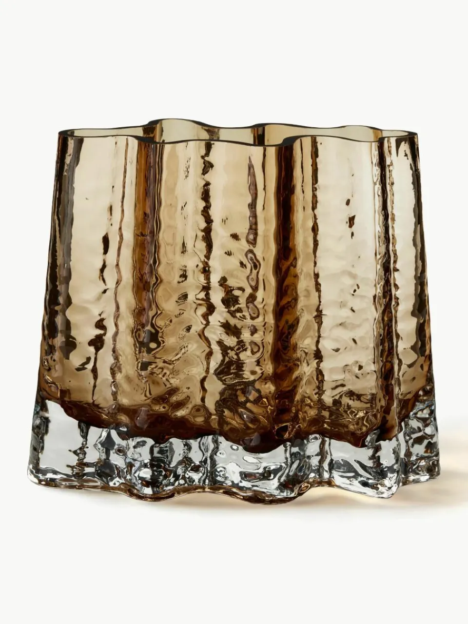 Mondgeblazen glazen vaas Gry met gestructureerde oppervlak, H 19 cm^Cooee Design Online