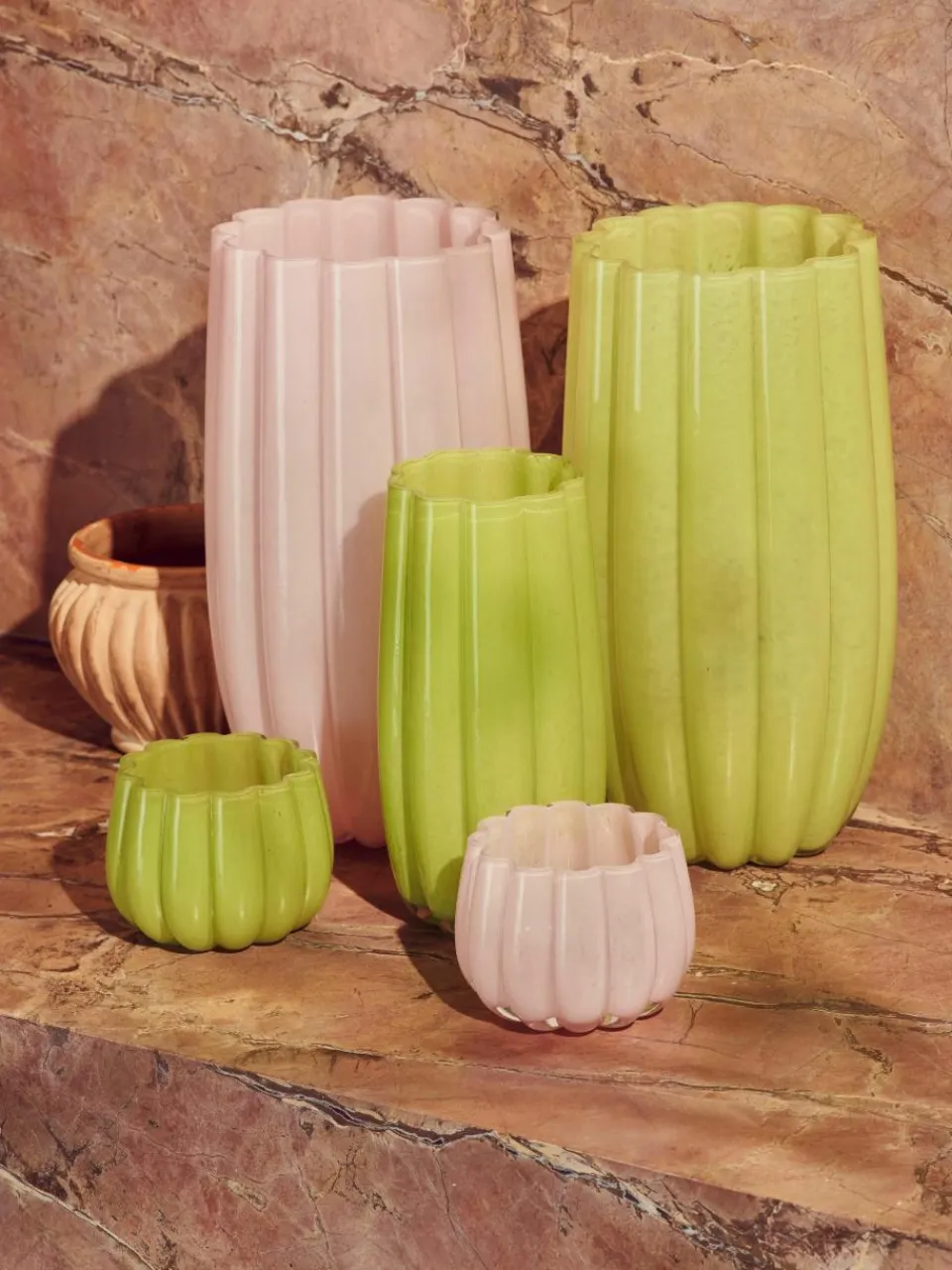 Mondgeblazen glazen windlicht Melon^Pols Potten Online