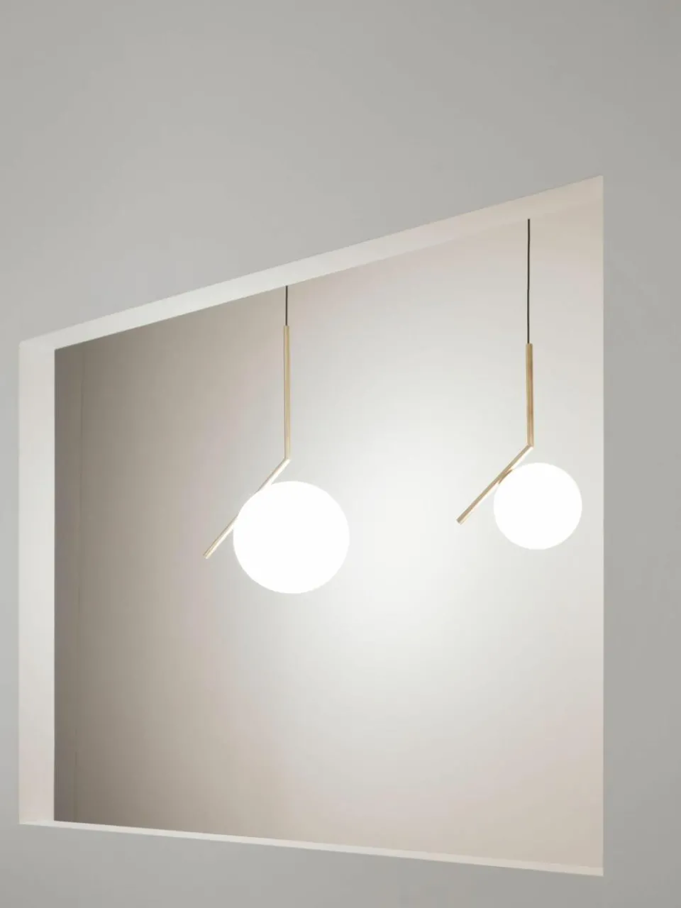 Mondgeblazen hanglamp IC Lights, H 70 cm^Flos Outlet