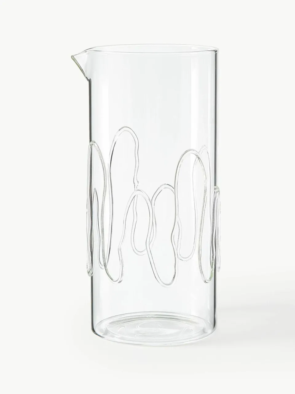 Mondgeblazen karaf Doodle met structuurpatroon, 1.2 L^ferm LIVING Best
