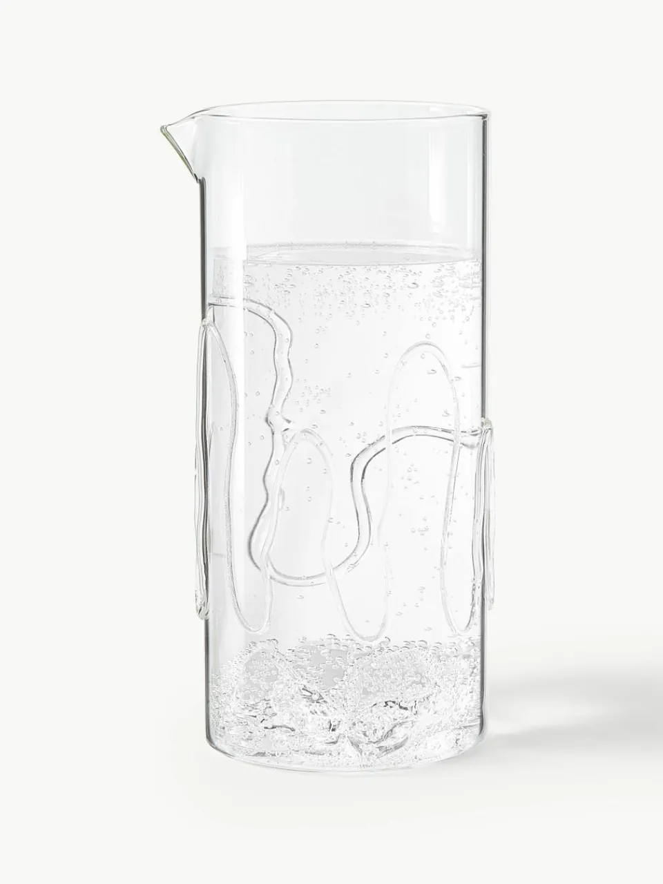 Mondgeblazen karaf Doodle met structuurpatroon, 1.2 L^ferm LIVING Best