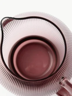 Mondgeblazen karaf Pum met groefstructuur, 2 L^Pols Potten Outlet