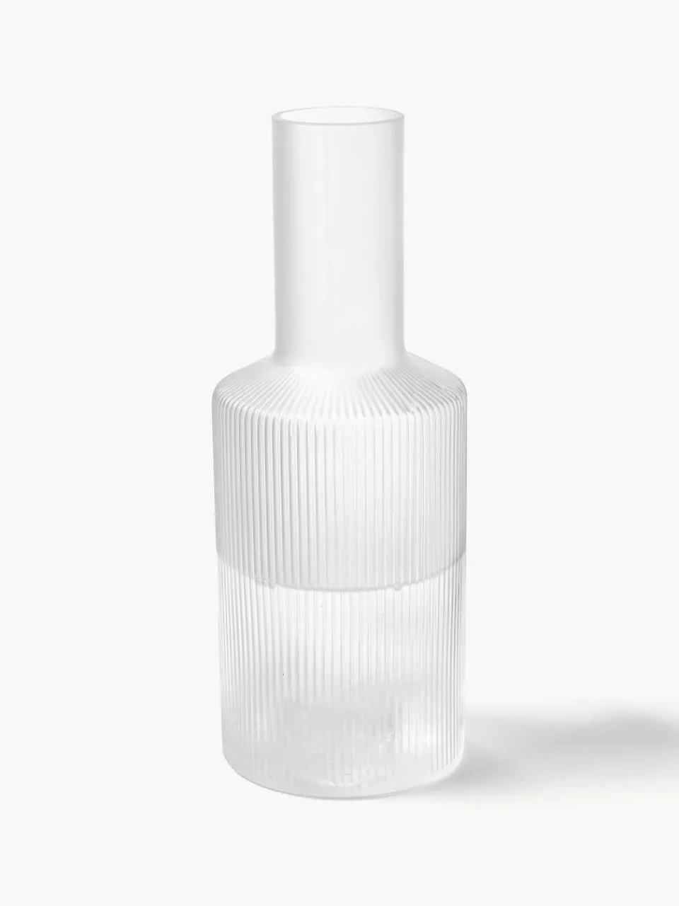 Mondgeblazen karaf Ripple met groefreliëf, 1 L^ferm LIVING Sale