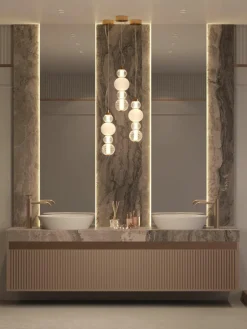 Mondgeblazen kleine LED hanglamp Collar^Maytoni Outlet