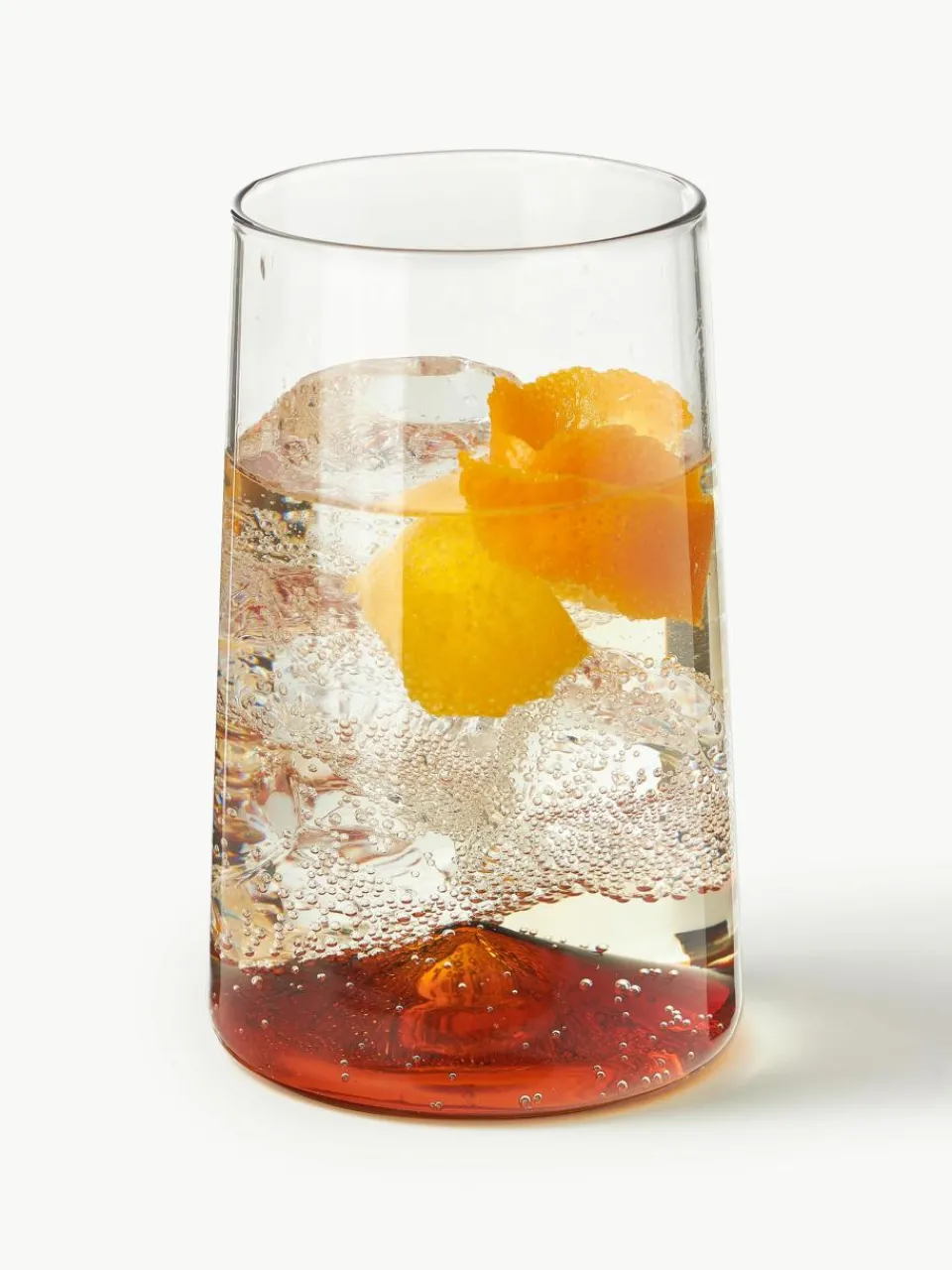 Mondgeblazen longdrinkglas Hadley, 4 stuks^Westwing Collection Fashion