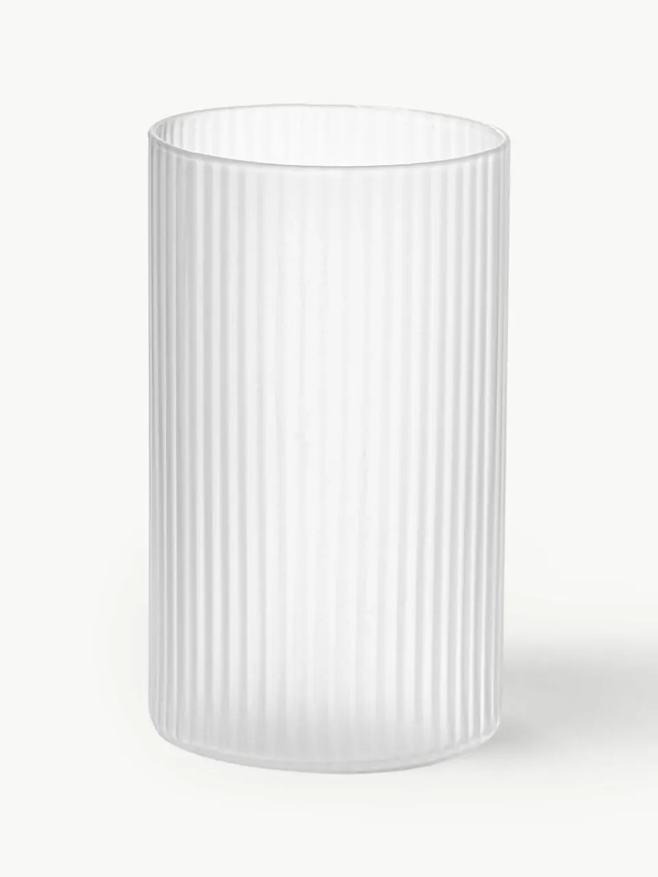 Mondgeblazen longdrinkglazen Ripple met groefreliëf, 4 stuks^ferm LIVING Fashion