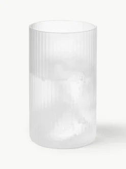 Mondgeblazen longdrinkglazen Ripple met groefreliëf, 4 stuks^ferm LIVING Fashion