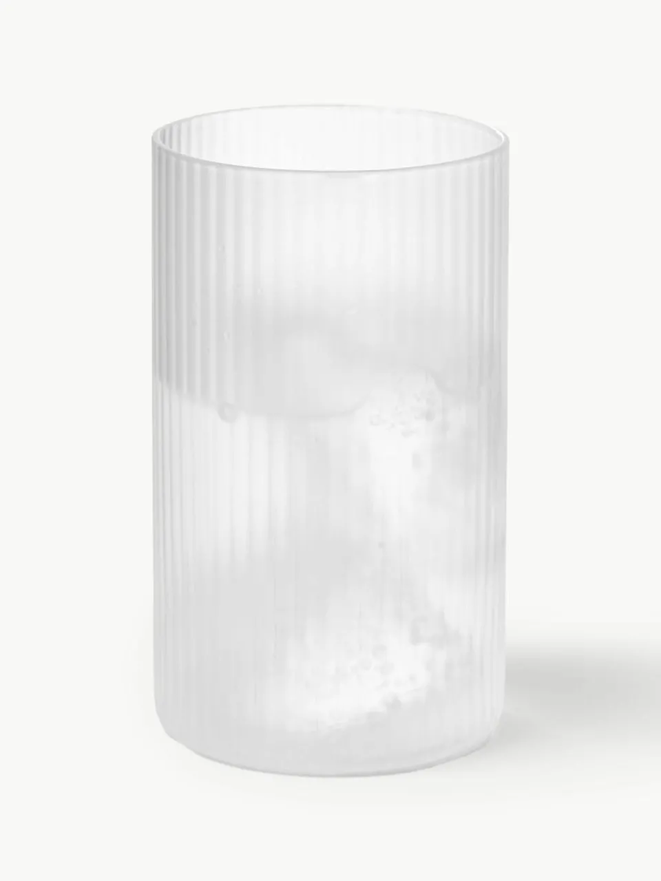 Mondgeblazen longdrinkglazen Ripple met groefreliëf, 4 stuks^ferm LIVING Fashion