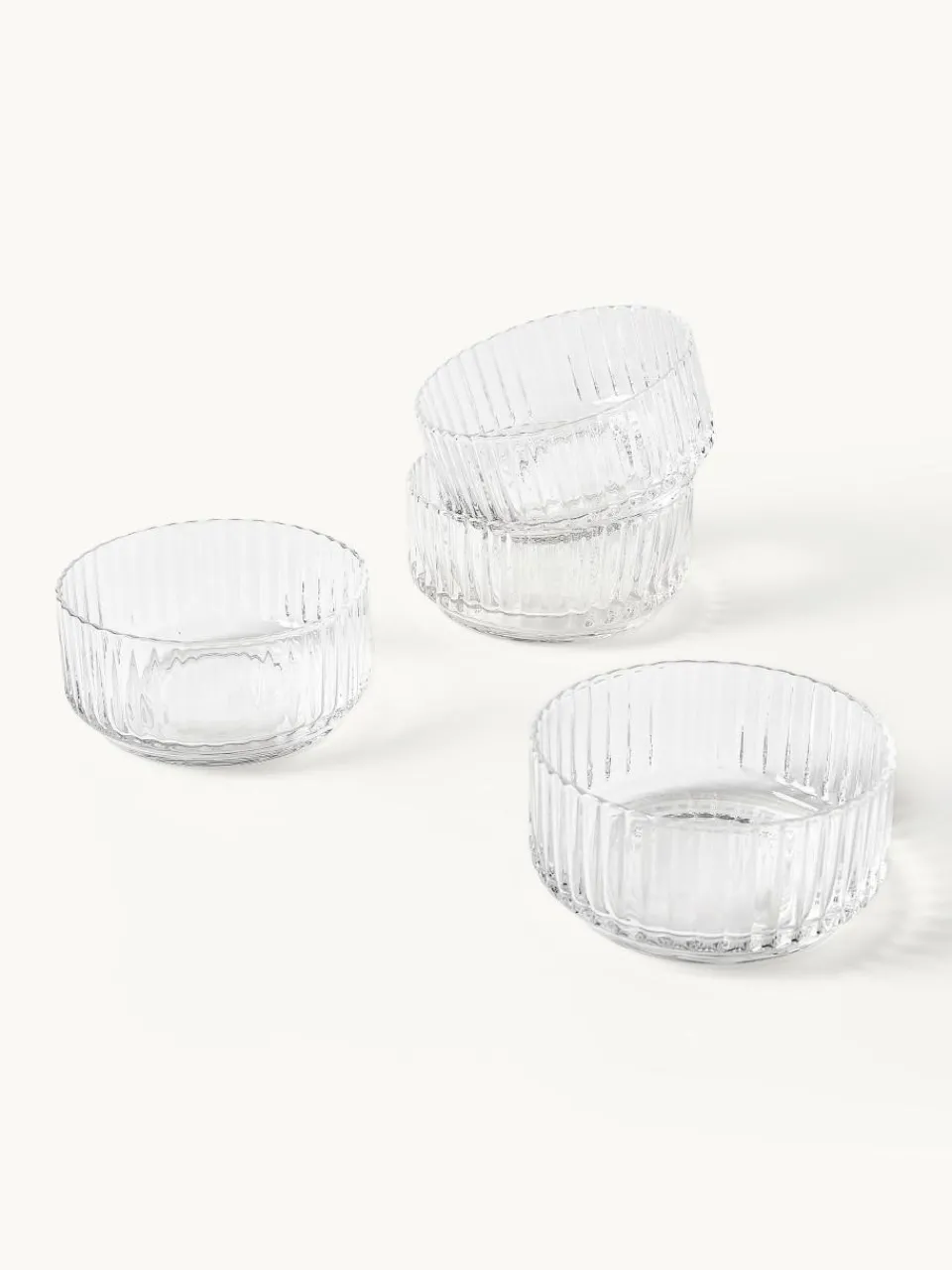 Mondgeblazen schalen Aleo, 4 stuks^Westwing Collection Best