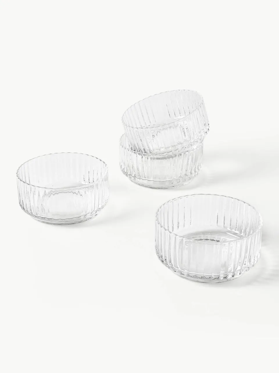 Mondgeblazen schalen Aleo, 4 stuks^Westwing Collection Best