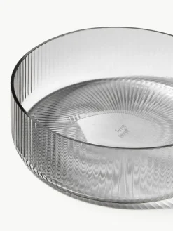 Mondgeblazen serveerschalen Ripple met groefstructuur, 4 stuks^ferm LIVING Sale