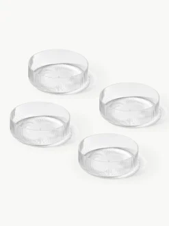 Mondgeblazen serveerschalen Ripple met groefstructuur, 4 stuks^ferm LIVING Online