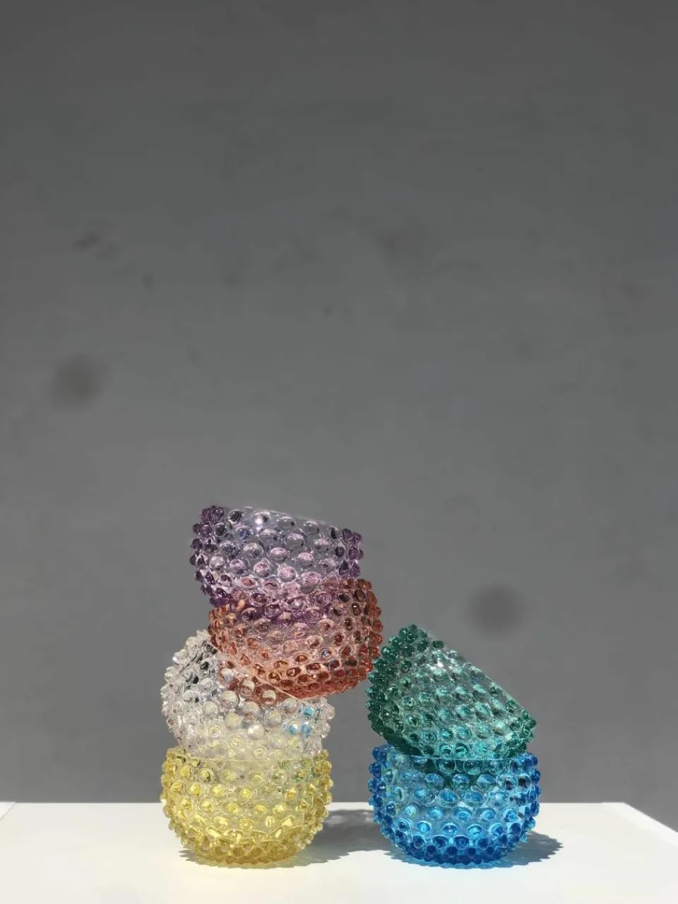 Mondgeblazen snackschalen Hobnail, 4 stuks^ANNA VON LIPA Fashion