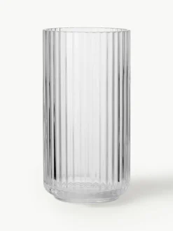 Mondgeblazen vaas Lyngby, H 21 cm^Lyngby Porcelaen Sale