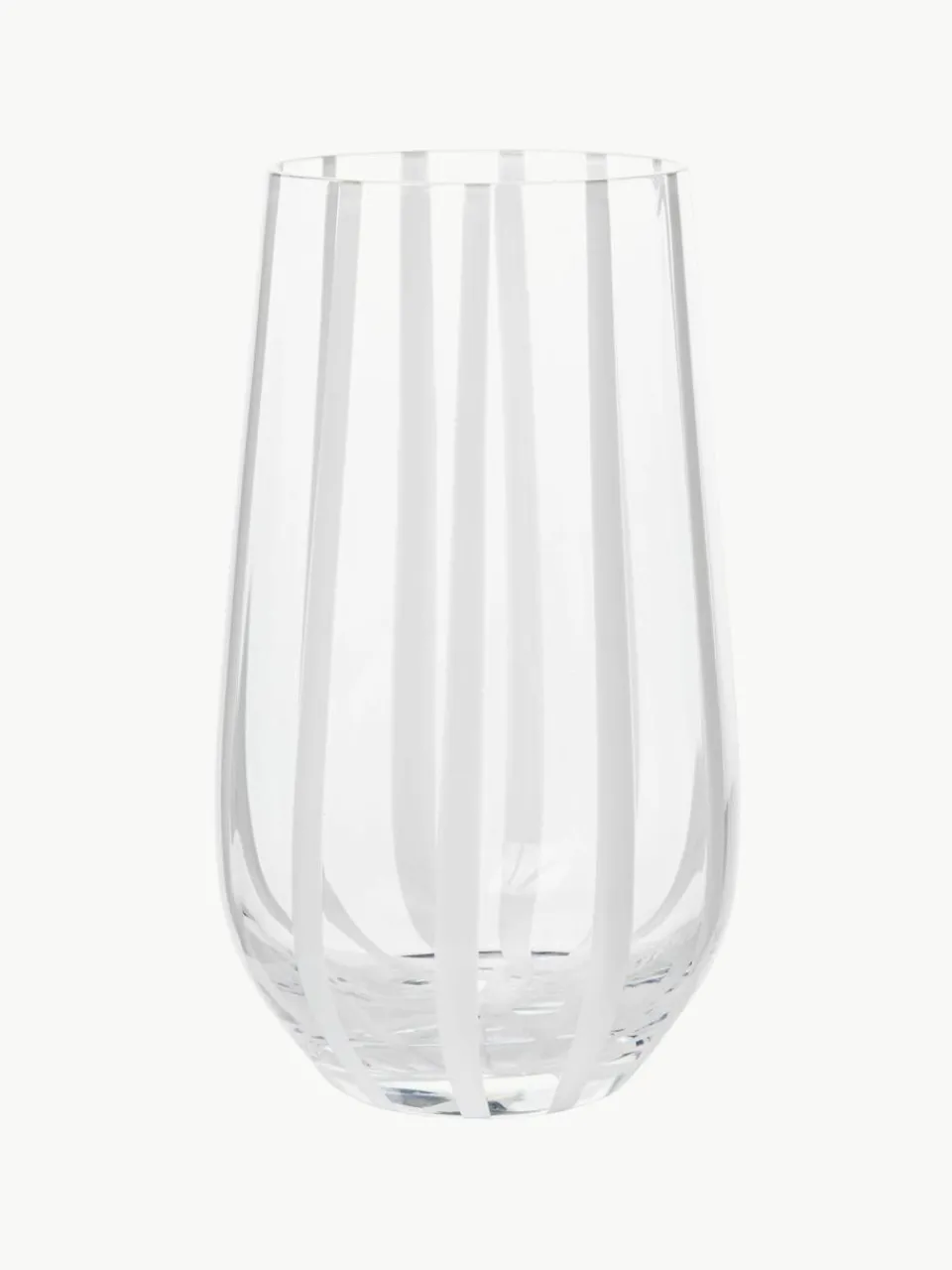 Mondgeblazen waterglas Stripe^Broste Copenhagen Hot