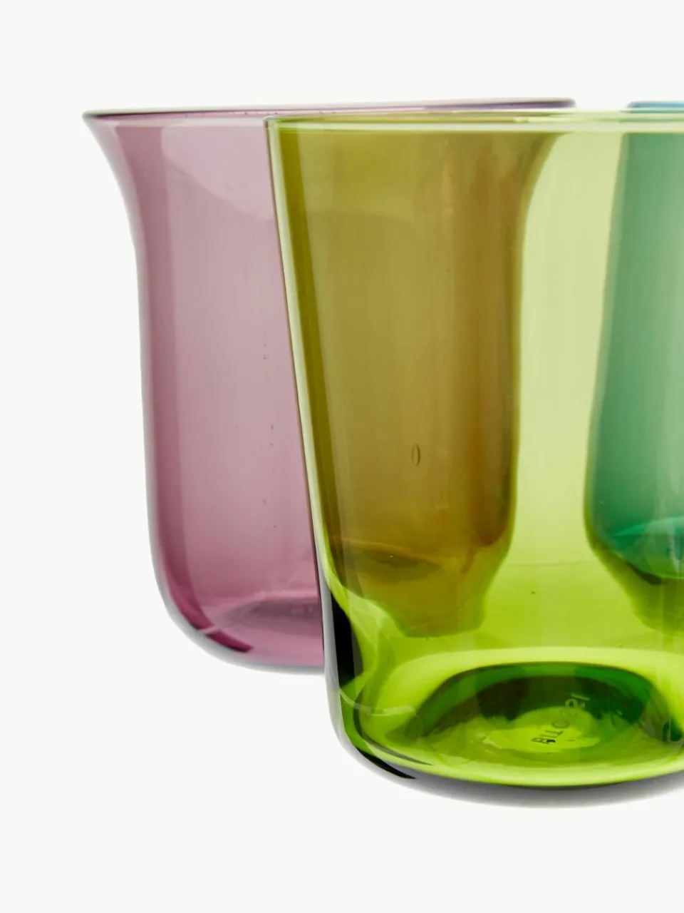 Mondgeblazen waterglazen Diseguale, set van 6^Bitossi Home Hot