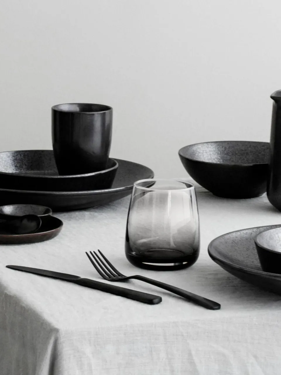 Mondgeblazen waterglazen Smoke, 4 stuks^Broste Copenhagen Best
