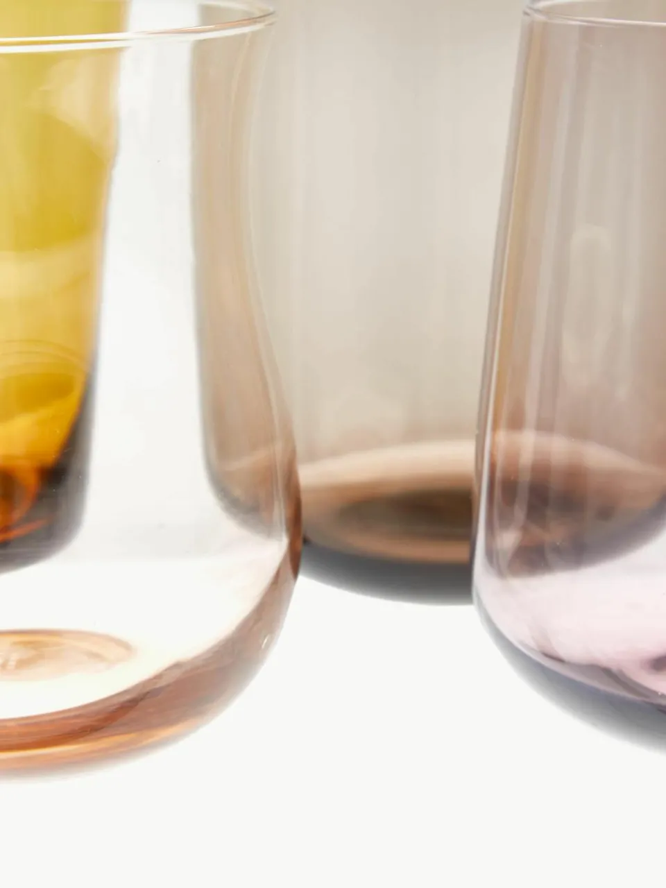 Mondgeblazen waterglazen Diseguale in verschillende kleuren en vormen, set van 6^Bitossi Home Outlet