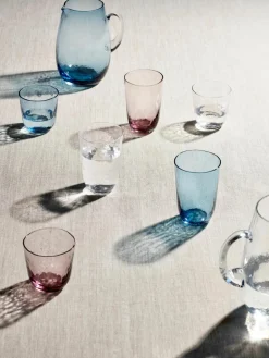 Mondgeblazen waterglazen Hammered, 4 stuks^Broste Copenhagen Fashion