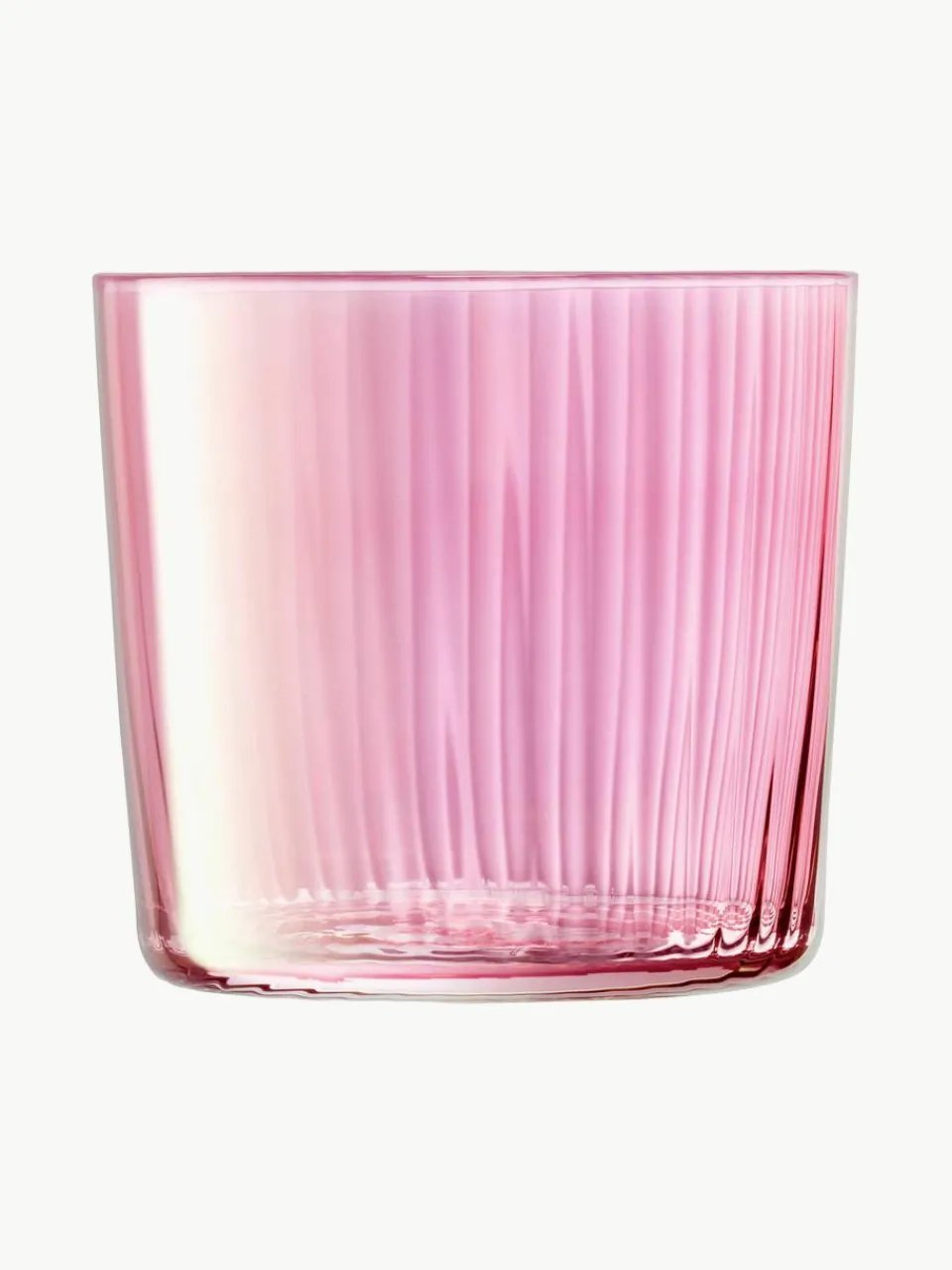 Mondgeblazen waterglazen Gems met groefreliëf, 4-delig^Lsa International Hot