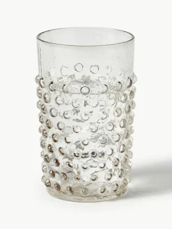 Mondgeblazen waterglazen Hobnail, 6 stuks^ANNA VON LIPA Clearance