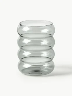 Mondgeblazen waterglazen Bubbly, 4 stuks^Westwing Collection Clearance