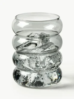 Mondgeblazen waterglazen Bubbly, 4 stuks^Westwing Collection Clearance