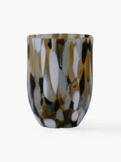 Mondgeblazen waterglazen Big Confetti, 6 stuks^ANNA VON LIPA Fashion