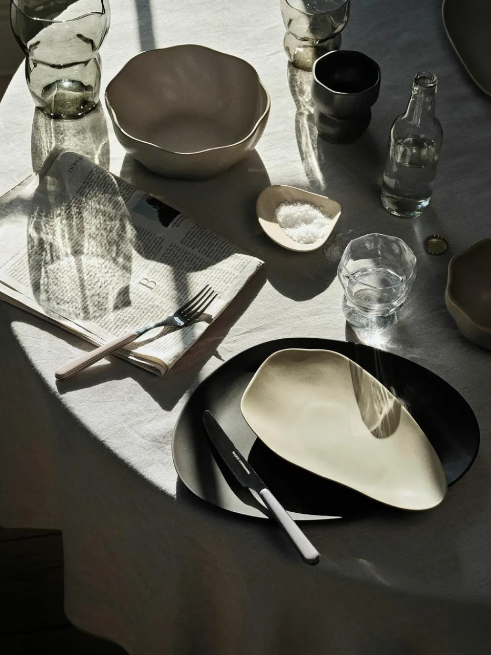 Mondgeblazen waterglazen Limfjord, 4 stuks^Broste Copenhagen Fashion