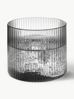Mondgeblazen waterglazen Ripple met groefreliëf, 4 stuks^ferm LIVING Sale