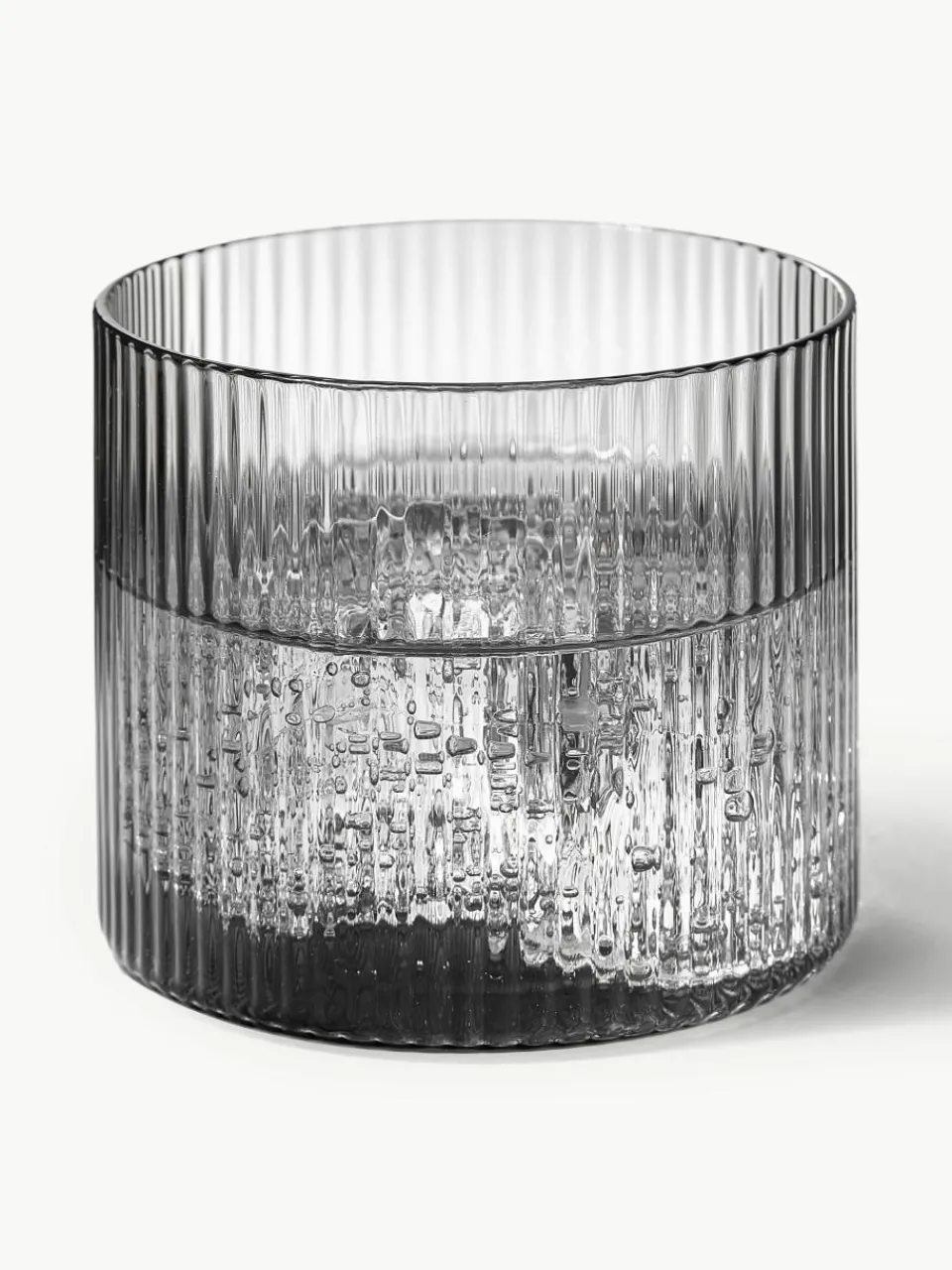 Mondgeblazen waterglazen Ripple met groefreliëf, 4 stuks^ferm LIVING Sale