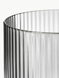 Mondgeblazen waterglazen Ripple met groefreliëf, 4 stuks^ferm LIVING Sale