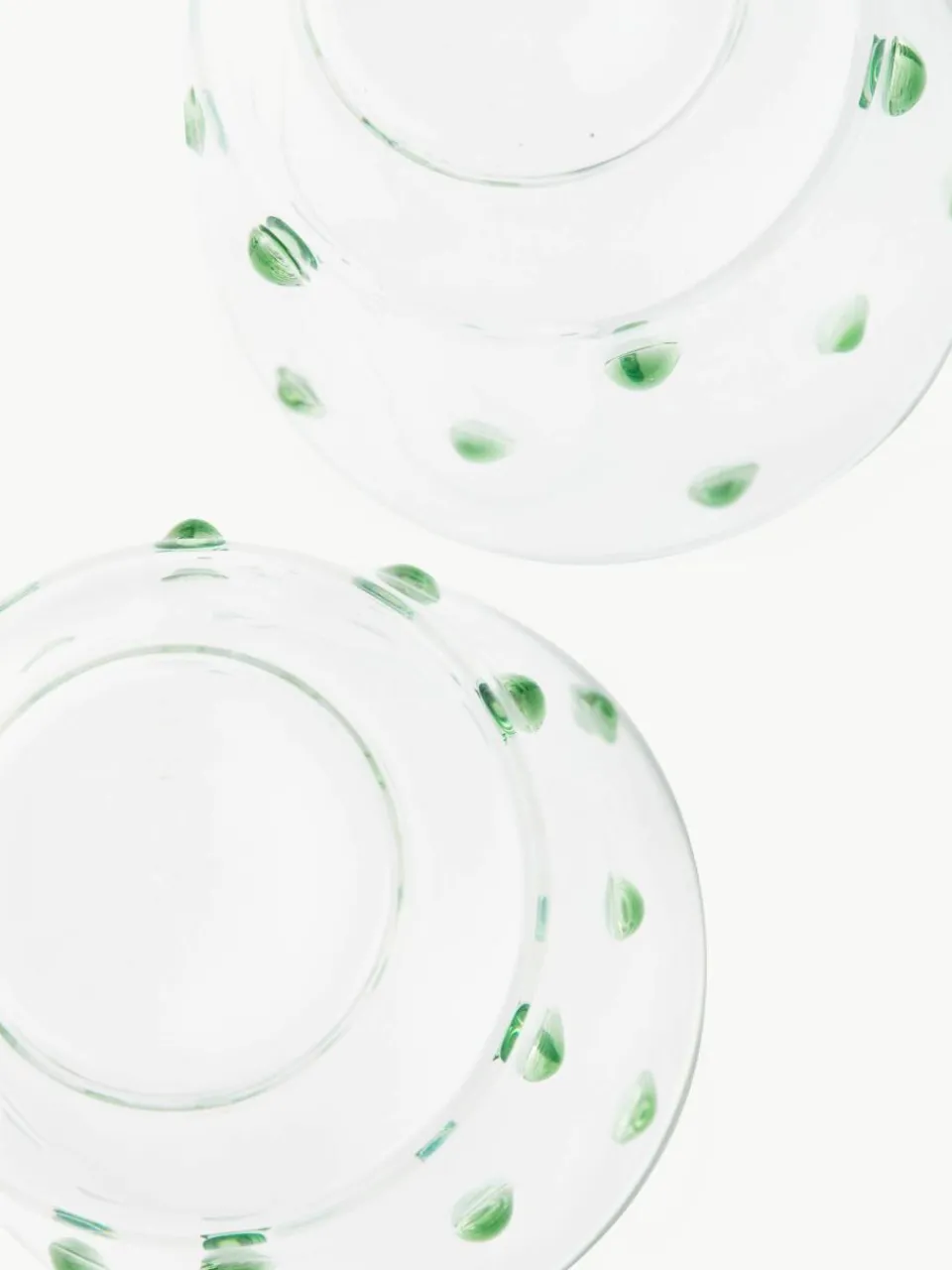 Mondgeblazen waterglazen Nob van borosilicaatglas, 2 stuks^Pols Potten Best