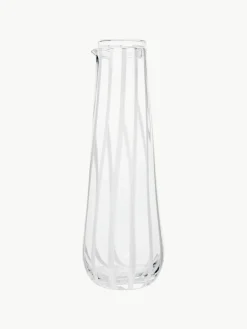 Mondgeblazen waterkaraf Stripe, 800 ml^Broste Copenhagen New