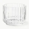 Mondgeblazen waxinelichthouder Lyngby met geribbeld oppervlak^Lyngby Porcelaen Discount