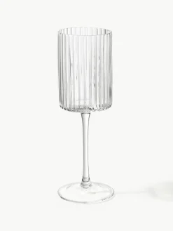 Mondgeblazen wijnglazen Aleo, 4 stuks^Westwing Collection Clearance